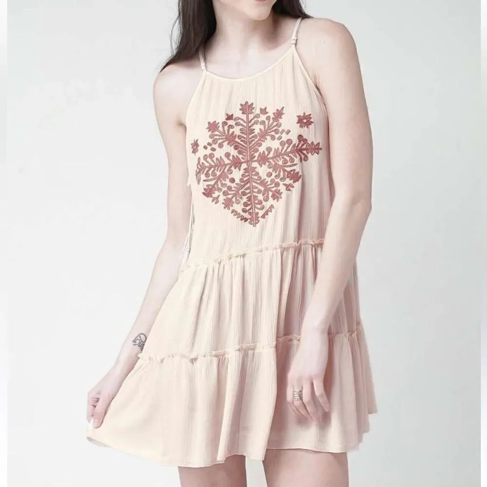 Forever 21 Beige Mini Dress(Size Small)